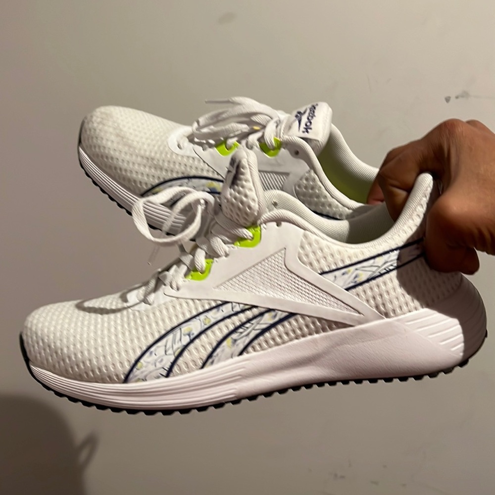 Reebok white training shoes
